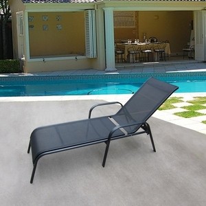 где купить Шезлонг-лежак Afina garden Бирма-1 MC-2051A black по лучшей цене