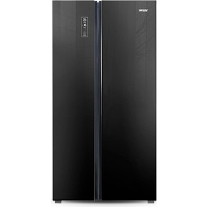 все цены на Холодильник Ginzzu NFK-530 Black glass онлайн