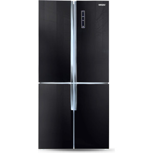 все цены на Холодильник Ginzzu NFK-510 Black glass онлайн