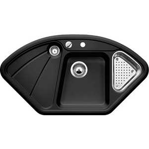 Мойка кухонная Blanco Delta антрацит с клапаном-автоматом (510000)