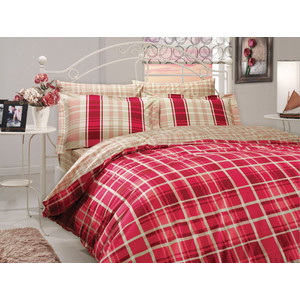 Комплект постельного белья Hobby home collection 2-х сп, поплин, Suelita красный (1501000700)