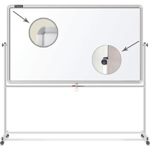Доска магнитно-маркерная BRAUBERG Двусторонняя 90x120 см на стенде алюминиевая рамка 231718