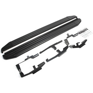 Пороги Black Rival для Mazda CX-5 (2017-н.в.), 173 см, алюминий, A173ALB.3802.1