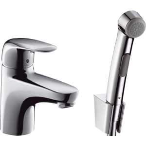 Смеситель для раковины Hansgrohe Metris с гигиеническим душем (31170000)