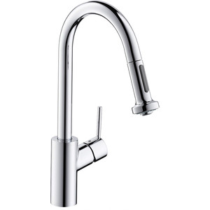 Смеситель для кухни Hansgrohe Talis S variarc с выдвижным изливом (14877000) смеситель для кухни kludi l ine с выдвижным изливом 428210577