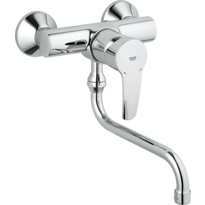 Смеситель для кухни Grohe Eurostyle настенный монтаж (33982001) смеситель cron cn 4642 для кухни настенный
