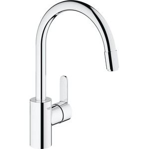 Смеситель для кухни Grohe Eurostyle cosmopolitan с выдвижным изливом (31126002) смеситель для кухни grohe с выдвижным изливом 31122002