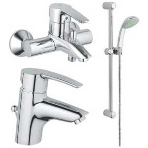 Смеситель для ванны Grohe Eurostyle комплект 3 в 1 (114668)