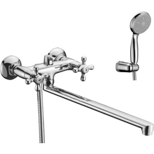 Смеситель для ванны Lemark Standard излив 350 мм с аксессуарами (LM2112C) крючок lemark standard двойной lm2131c