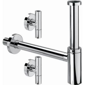 Сифон Viega Eleganta Set 1 5788.4 для раковины хром +2 дизайн клапана (492489)