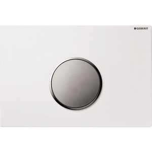 Клавиша смыва Geberit Sigma 10 белый/хром матовый (115.758.KL.1)