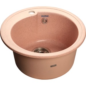 Мойка кухонная GranFest гранит D450 (Gf-R450 светло-розовая)