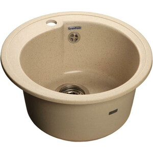 Мойка кухонная GranFest гранит D450 (Gf-R450 бежевая)